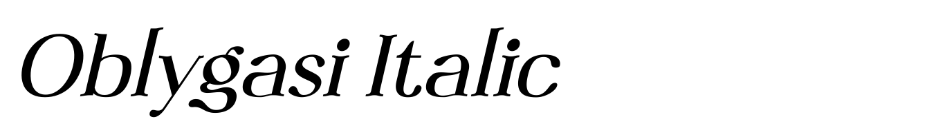 Oblygasi Italic